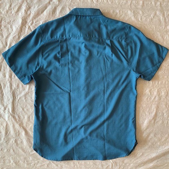 Kenneth Blake New York Men's Button Down Shirt - Short Sleeve - Blue - Size XL - Picture 6 of 8